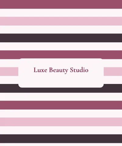 Salon & spa stripes blanket template
