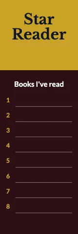 University & college star reader bookmark template