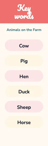 Preschool & Kindergarten vocabulary bookmark template