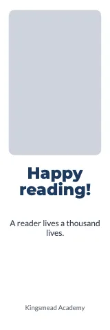 High school photo bookmark template