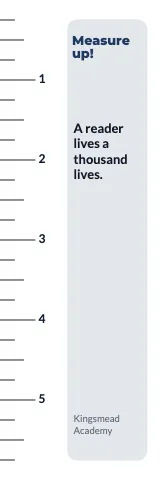 High school ruler bookmark template
