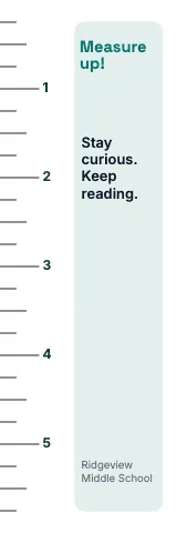 Middle school science ruler bookmark template