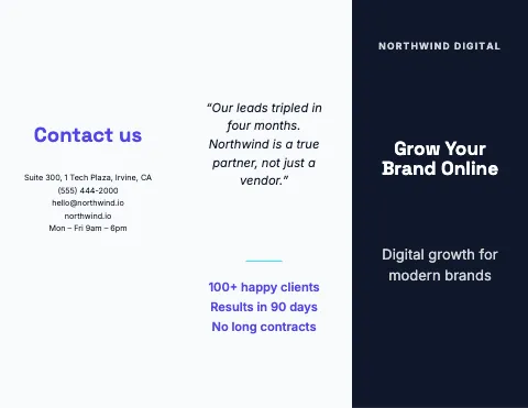 Tech & agency services brochure template