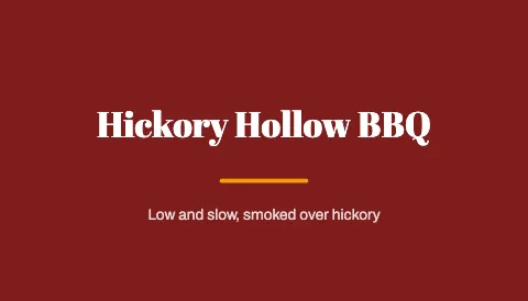 BBQ smokehouse bold business card template