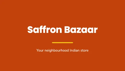 Indian grocery bold business card template