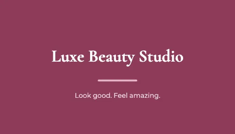 Salon & spa bold business card template