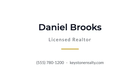 Real estate minimal business card template