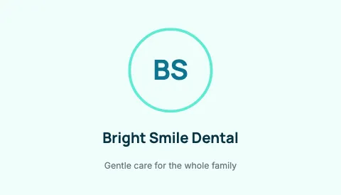 Medical & dental monogram business card template