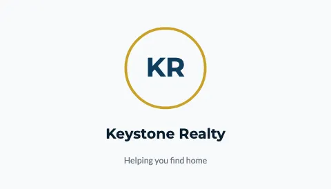Real estate monogram business card template