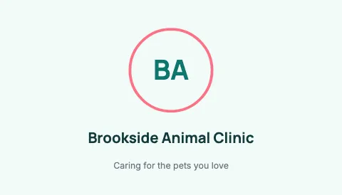 Veterinary clinic monogram business card template