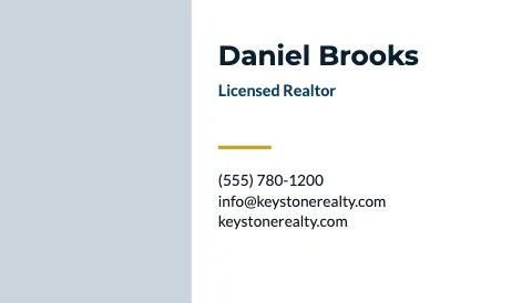 Real estate headshot business card template