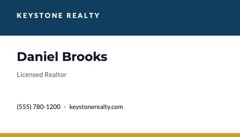 Real estate stripe business card template