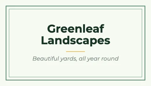 Landscaping double frame business card template