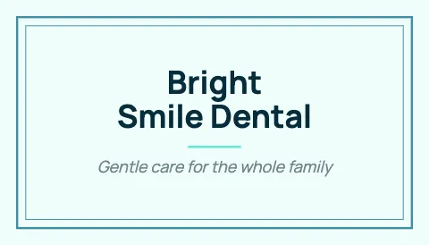 Medical & dental double frame business card template