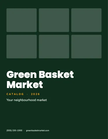 Grocery & market product cards catalog template