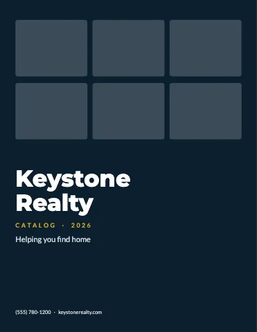 Real estate product cards catalog template