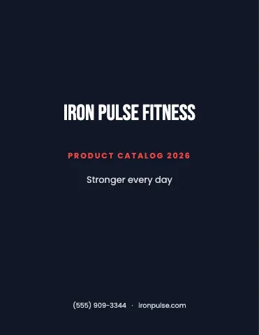 Fitness & gym classic catalog template