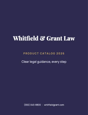 Law firm classic catalog template