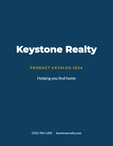 Real estate classic catalog template