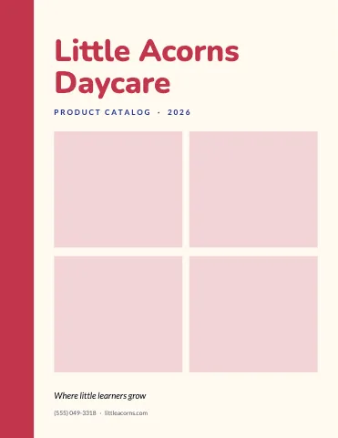 Daycare & preschool line sheet template
