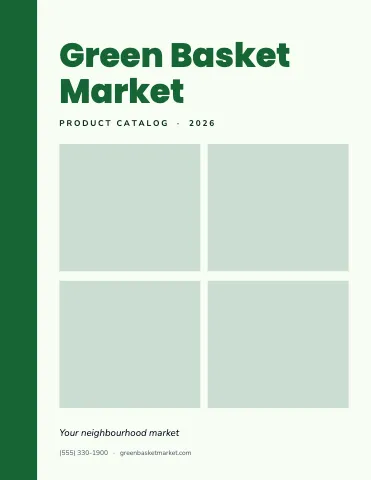 Grocery & market line sheet template