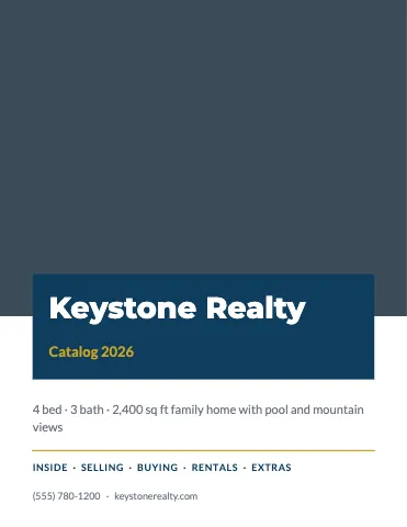 Real estate modern catalog template