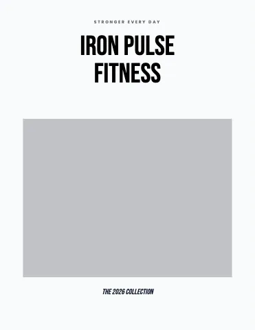 Fitness & gym editorial catalog template
