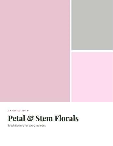 Florist product grid catalog template