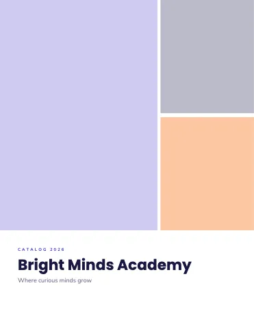 School & education product grid catalog template