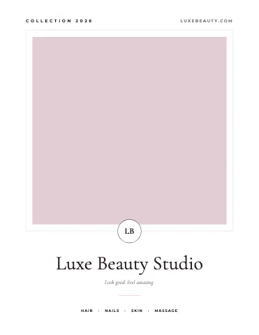 Salon & spa showroom catalog template