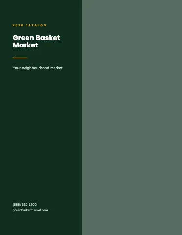 Grocery & market split pages catalog template