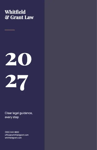 Law firm sidebar calendar template