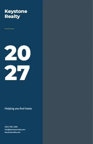 Real estate sidebar calendar template