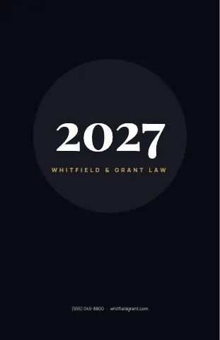 Law firm midnight calendar template
