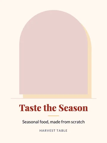 Restaurant arch canvas print template