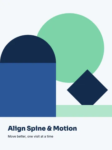 Chiropractic & physio bauhaus shapes canvas print template
