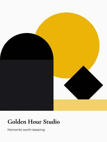 Photography & creative bauhaus shapes canvas print template
