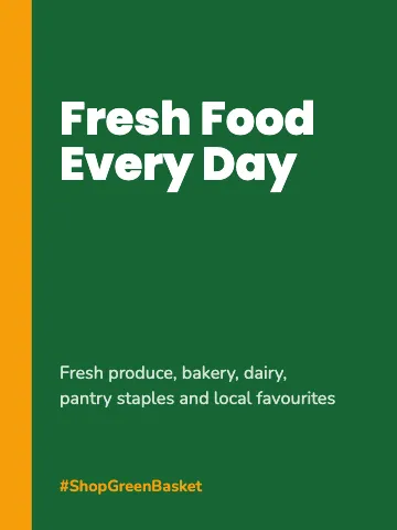 Grocery & market bold type canvas print template