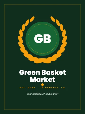 Grocery & market established canvas print template