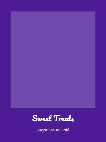 Desserts & boba framed photo canvas print template