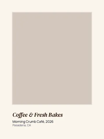 Café & bakery gallery mat canvas print template