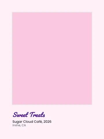 Desserts & boba gallery mat canvas print template