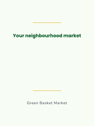 Grocery & market quote canvas print template