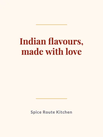 Indian restaurant quote canvas print template