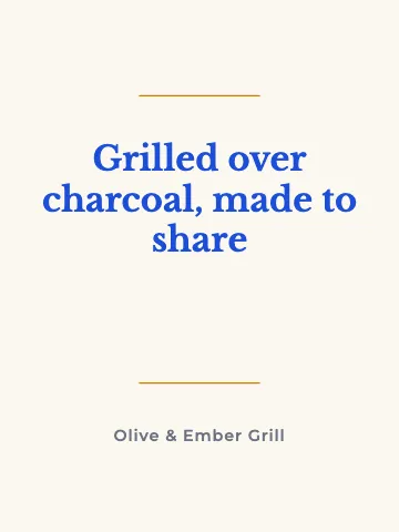 Mediterranean grill quote canvas print template