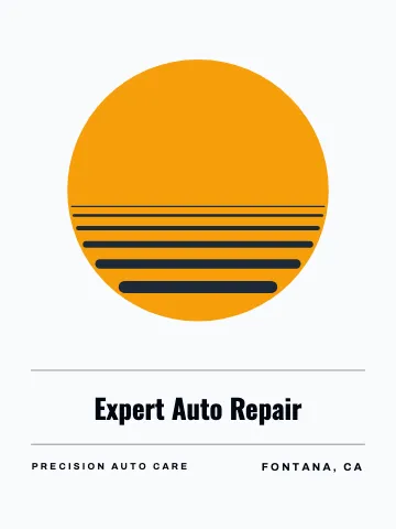 Auto repair sunset poster canvas print template