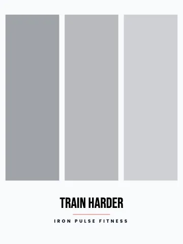 Fitness & gym triptych canvas print template
