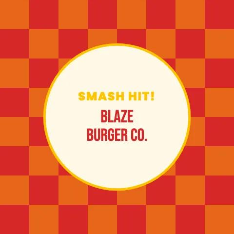 Burger joint checkerboard coaster template