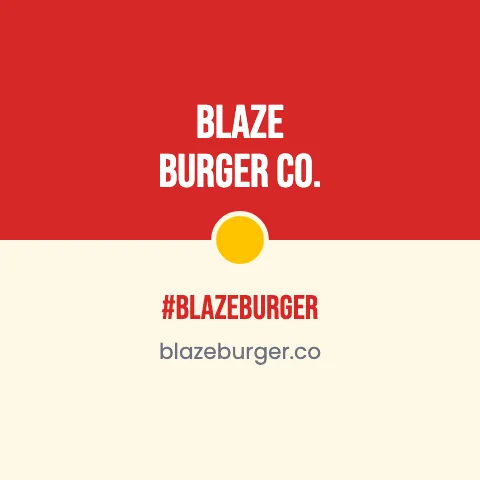 Burger joint two-tone coaster template