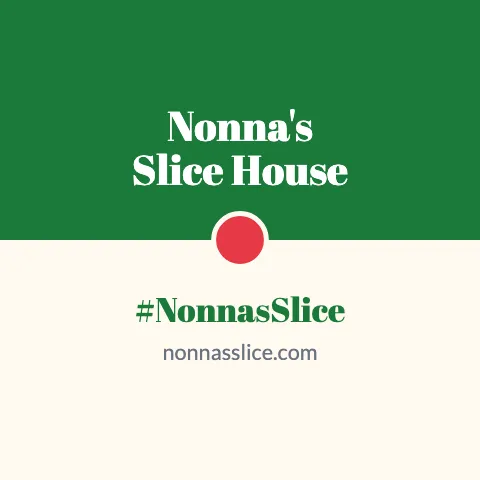 Pizzeria two-tone coaster template
